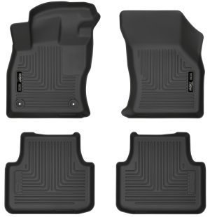 Volkswagen Jetta Floor Liners - Front + Rear - Husky Liners - Weatherbeater - Black - `19-`23